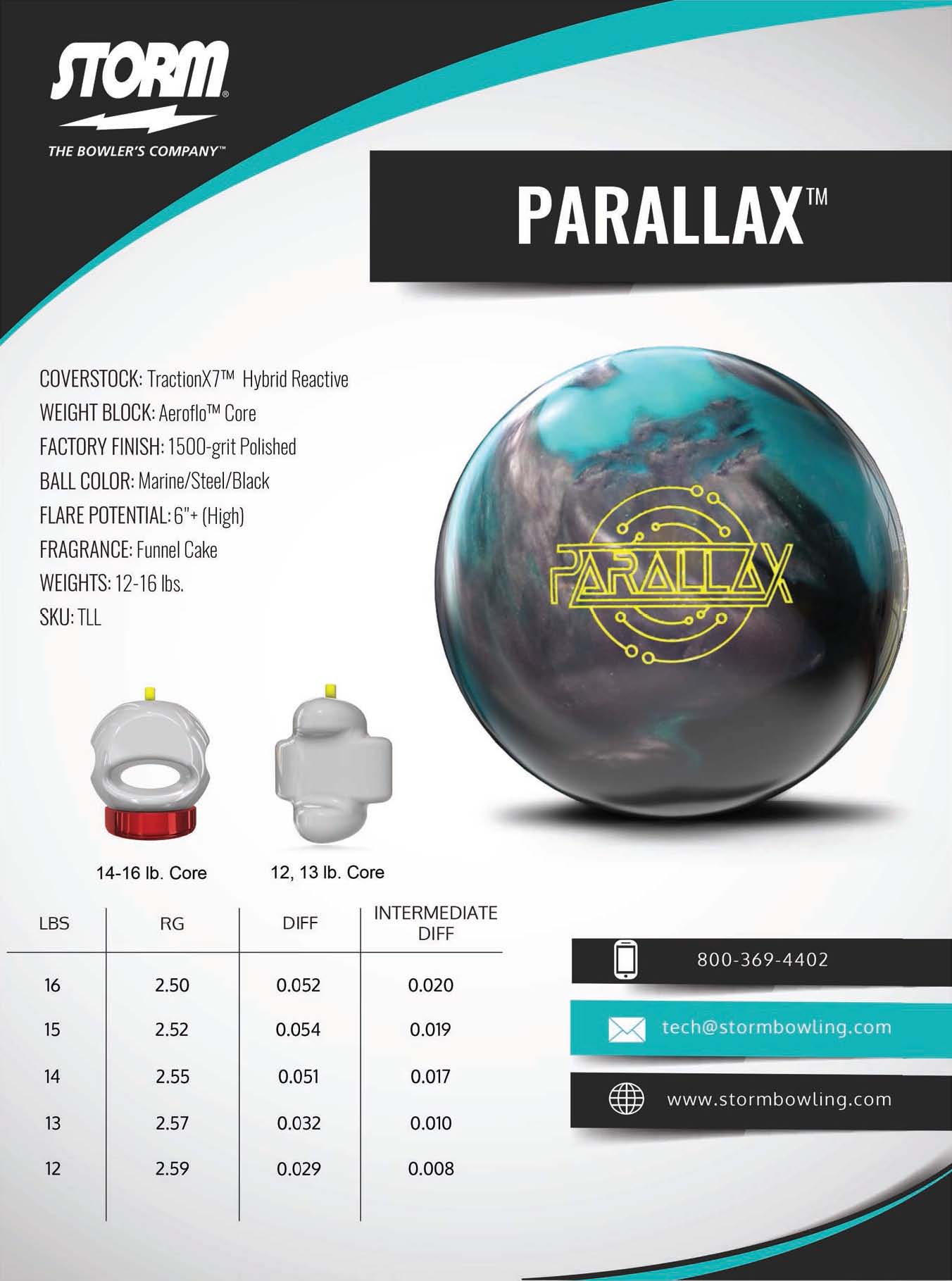 Storm Parallax Bowling Ball - AboveALLBowling.com
