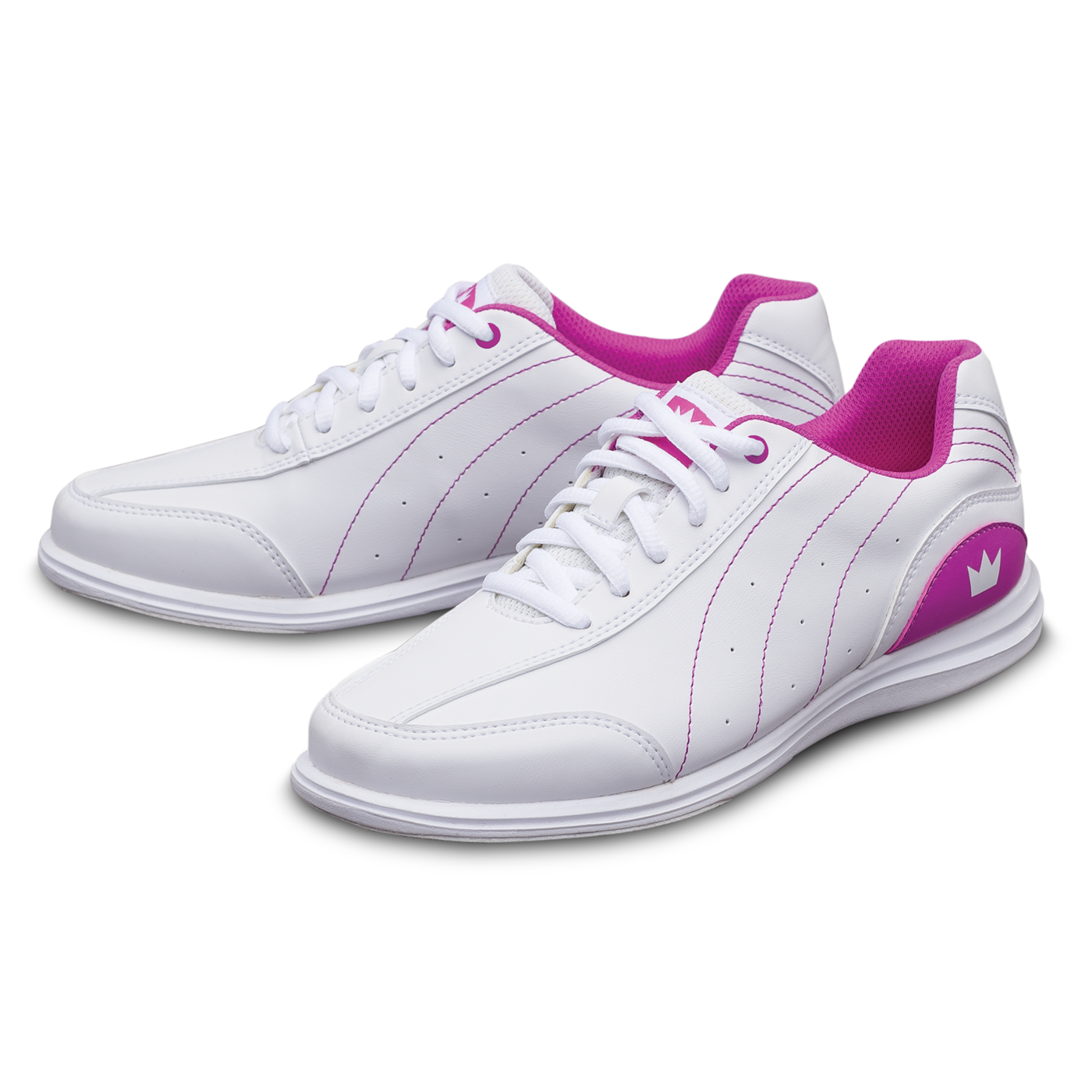 Mystic White/Fuchsia Women's Brunswick Bowling Shoes | AboveALLBowling.com